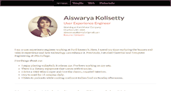 Desktop Screenshot of aiswaryakolisetty.com