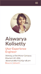 Mobile Screenshot of aiswaryakolisetty.com